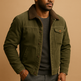 Corduroy Herrenjacke mit modernem Schnitt für Herren | Daan – Grün