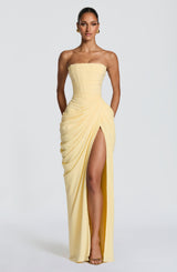 Lonz Maxi kleid – Gelb