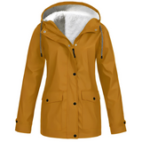 Elvira | Fleecegefütterter Regenmantel für Damen – Khaki