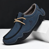 Bastos - Handgefertigte Leder Loafer – Blau
