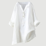 Johanne – Elegante Bluse Mit Knöpfen – Weiß
