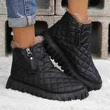 Arlette™ - Warme Schneestiefel mit Keilabsatz – Schwarz