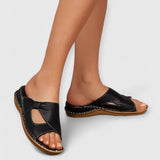 ANISSA | Elegante orthopädische Sandalen – Schwarz