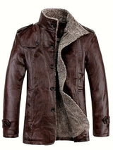 Taliesin - lauernde herrenjacke mit fleecefutter – Braun