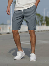 Conor - Lässige Strandshorts mit Kordelzug für Herren – Dunkelgrau