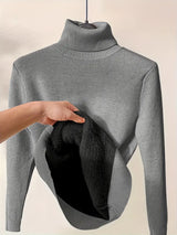 Damen Winter Rollkragenpullover | Gemütlich – Grau