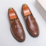 Quayd | Herren-Slipper aus weichem Leder, lässig und ohne Schnürung – Braun