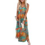 Obermeier – Sommer Maxi Kleid – Türkis