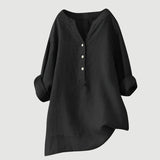 Johanne – Elegante Bluse Mit Knöpfen – Schwarz
