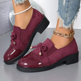Azahra – Elegante Pantoffel Mit Schleife – Burgund