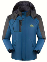 Herren Skijacke | Sportliche Outdoor Skibekleidung – Dunkelblau