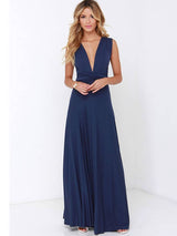 Serene - Umwandelbares Maxikleid – Marineblau
