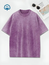 Luca | Mühelos elegantes Baumwoll-T-Shirt für jeden Tag – Fushia