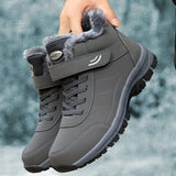 Winterschuhe Unisex Stiefel | Knöchelhoch mit Riemenverschluss – Grau