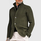 Gregor – klassische strickjacke – Bruin