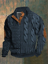 Basil™ – 3D-Print Pullover mit Muster – Blau