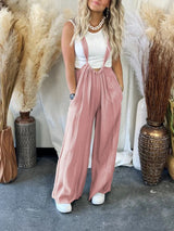 Rostica - Lässiger Jumpsuit mit weitem Bein für einen stilvollen Sommer – Rosa