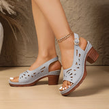 Valia - Bequeme High Heels – Grau