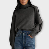 Victoria | Eleganter Rollkragenpullover – Grau