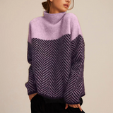 ADELIE | Premium Turtleneck aus edlem Strick – Fliederlila