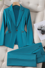 Camille - Blazer Ensemble – Blau