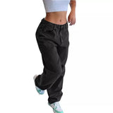 Damen Baggy Jeans mit bequemer Passform und stylischem Schnitt – Schwarz