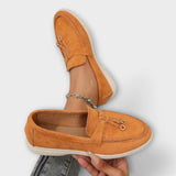 Sarima – Elegante Slipper mit Schnürdetail – Orange