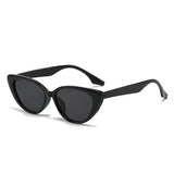Damen Cat-Eye Sonnenbrille mit festem Gestell – Schwarz
