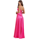 Damen Minimalistisches Maxikleid mit Spaghettiträgern – Rosa