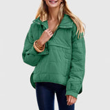 Damen Regejacke mit Kapuzen – Grün