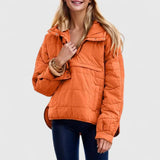 Damen Regejacke mit Kapuzen – Orange