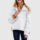Damen Regejacke mit Kapuzen – Weiß
