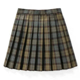 Damen Plissee Mini Rock | Schoolgirl Stil – Braun