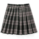 Damen Plissee Mini Rock | Schoolgirl Stil – Dunkelgrau