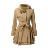 Damen Trenchcoat mit Gürtel – Beige