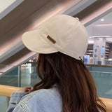 Damenhut mit verstellbarem Verschluss und gebogener Krempe – Beige