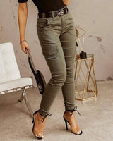 Damen Arbeits Cargo Hose | Leichte – Grün