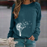 Löwenzahn – modischer pullover mit rundhalsausschnitt – Marineblau