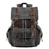 MONTREUX | Canvas Rucksack mit Kordelzug – Dunkelgrau