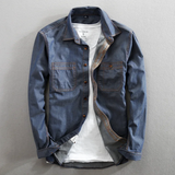 Simon | Leichte bluse mit Brusttaschen – Dunkelblau