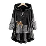 Kylee – kuschelig weiche jacke – Dunkelgrau