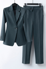 Veronica - Prestige Blazer Set – Sterling Grau