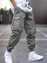 Daxton | Herren Cargo Jogger Hose mit Cargotaschen – Grau