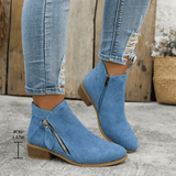 Fiora™ | Charme Vintage Stiefel – Blau