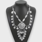 Selina – Vintage Boho Halskette – Silber