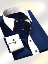 Tayib – Langärmliges Hemd Mit Knöpfen – Blau