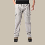 Premium-cargohose für herren, normale passform – Hellgrau