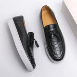 Jayson - Herren Slipper im italienischen Stil – Schwarz