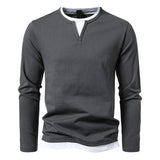 Diego | langarm-henley – Grau
