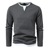 Alwin | Premium Longsleeve aus gekämmter Baumwolle – Grau